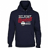 Men's Belmont Bruins Ballpark Pullover Hoodie - Navy Blue,baseball caps,new era cap wholesale,wholesale hats